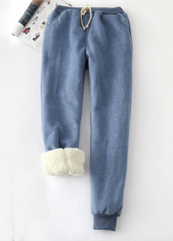 Jogger Plush Drawastring High Waisted Pants